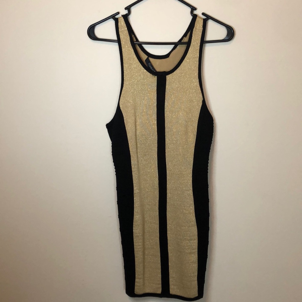 NWOT! Black & Gold Dress